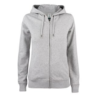 Premium Oc Hoody Full Zip Women - Grey Melange