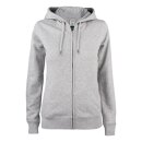 Premium Oc Hoody Full Zip Women - Grey Melange
