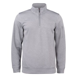 Basic Active Half Zip - Grey Melange