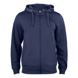 Basic Active Hoody Full Zip - Dark Navy