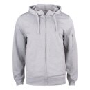 Basic Active Hoody Full Zip - Grey Melange