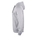 Basic Active Hoody Full Zip - Grey Melange