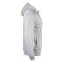 Basic Active Hoody Full Zip - Grey Melange