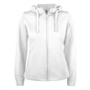 Basic Active Hoody Full Zip Women - White