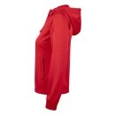 Basic Active Hoody Full Zip Women - Red
