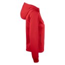 Basic Active Hoody Full Zip Women - Red
