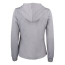 Basic Active Hoody Full Zip Women - Grey Melange