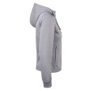 Basic Active Hoody Full Zip Women - Grey Melange