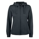Basic Active Hoody Full Zip Women - Black