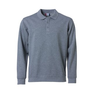 Basic Polo Sweater - Grey Melange