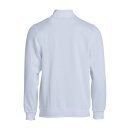Basic Half Zip - White