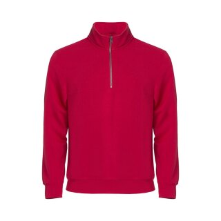 Basic Half Zip - Red