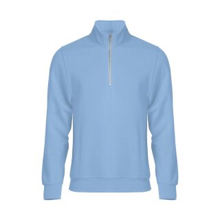 Basic Half Zip - Hellblau