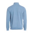 Basic Half Zip - Hellblau
