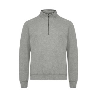 Basic Half Zip - Grey Melange