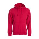 Basic Hoody Full Zip - Red