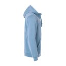 Basic Hoody Full Zip - Light Blue