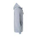 Basic Hoody Full Zip - Grey Melange