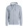 Basic Hoody Full Zip - Grey Melange