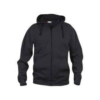Basic Hoody Full Zip - Black