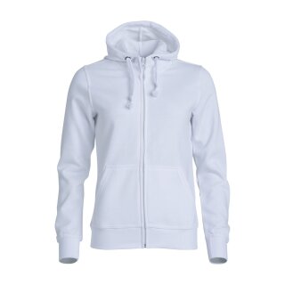 Basic Hoody Full Zip Women - White