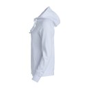 Basic Hoody Full Zip Women - White