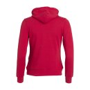 Basic Hoody Full Zip Women - Red