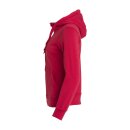 Basic Hoody Full Zip Women - Red