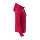 Basic Hoody Full Zip Women - Red
