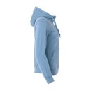Basic Hoody Full Zip Women - Light Blue