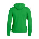Basic Hoody Full Zip Women - Apple Green