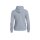 Basic Hoody Full Zip Women - Grey Melange