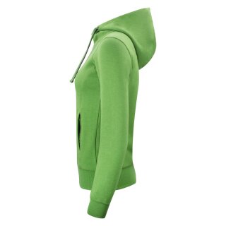 Classic Hoody Full Zip Women - Green Melange