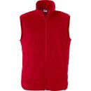 Basic Polar Fleece Vest - Red