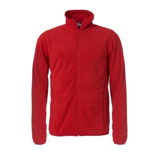 Basic Micro Fleece Jacket - Red