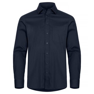 Stretch Shirt L/S - Dark Navy