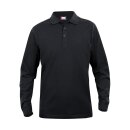 Basic Polo L/S Junior - Black