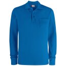 Basic Polo Pocket L/S - Royal Blue