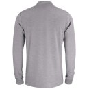 Basic Polo Pocket L/S - Grey Melange