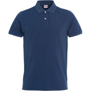 Stretch Premium Polo - Blue Melange