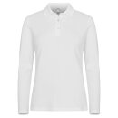 Stretch Premium Polo L/S Women - White