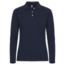 Stretch Premium Polo L/S Women - Navy