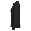 Stretch Premium Polo L/S Women - Black