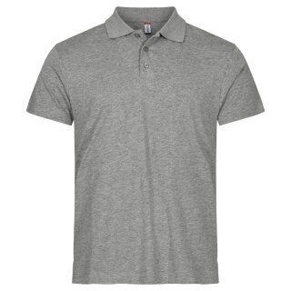 Single Jersey Polo - Grey Melange