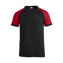 Raglan-T - Black/Red