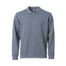 Basic Polo Sweater - Anthracite Melange