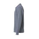 Basic Polo Sweater - Anthracite Melange