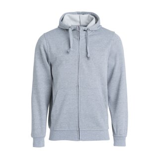 Basic Hoody Full Zip - Anthracite Melange