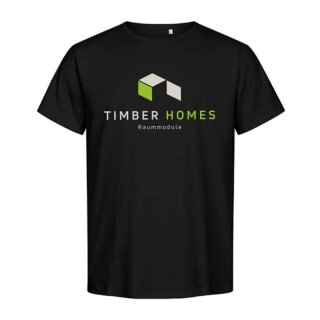 Timber Homes Herren T-Shirt Baumwolle schwarz (6-8XL)