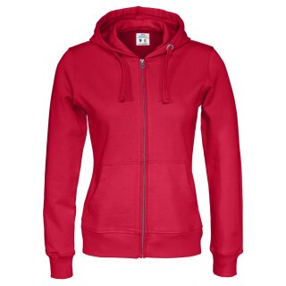 Gots Full Zip Hood Lady red